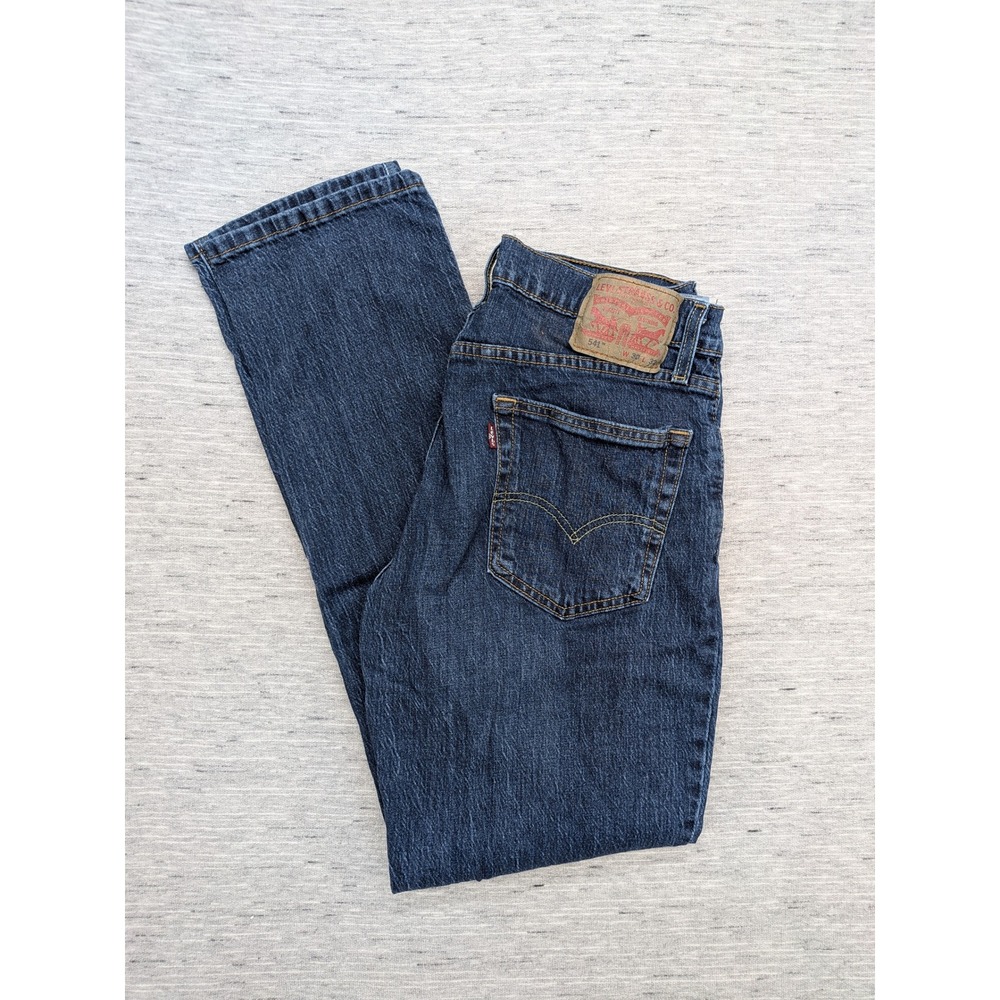 Levi's 541 Jeans Relaxed Fit Straight Leg Dark Wash‎ Denim 30x31